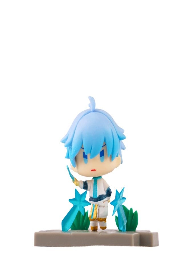 Offo Genshin Impact Anime Set of 7 Battle Field Chibbi Action Figures Limited Edition for Car Dashboard, Home Decors, Office Desk and Study Table. - Image 2